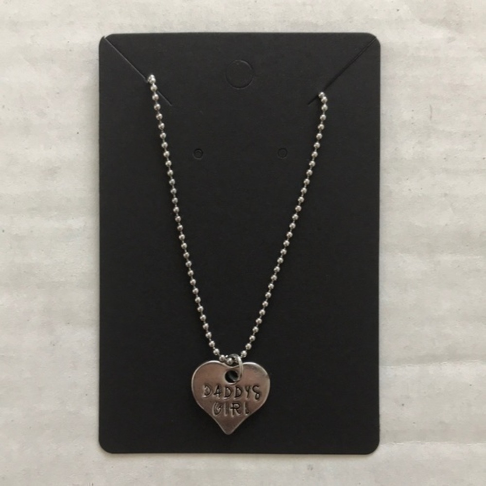 Daddy’s Girl Heart Pendant Necklace - Picture 2 of 8